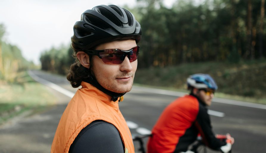 Casco para ciclismo.