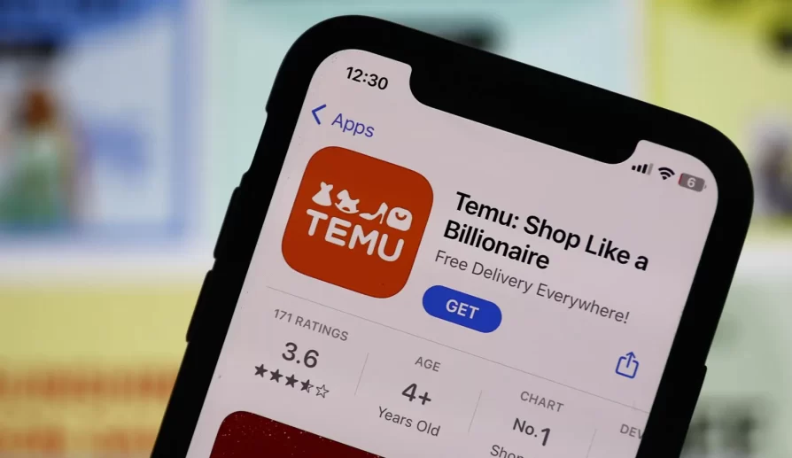 Temu app.